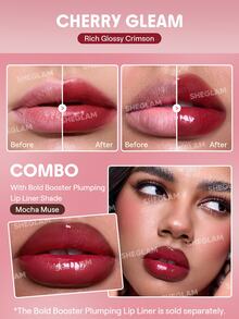 SHEGLAM Bold Booster 豐唇精華 品牌美妝化妝品 適合女士與女孩 - Cherry Gleam - 查看 2