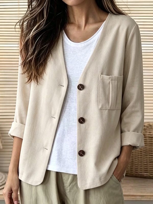 Holdful Holdful Abrigo ligero casual de otoño tejido para mujer