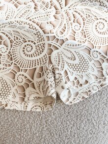 GlowEve 女款優雅通勤圓領無袖鏤空刺繡設計連身褲 - 彩色 - 查看 5