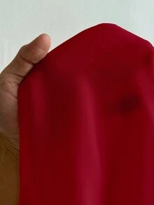 Viva Relle Plus-Size New Year Sexy Solid Color Deep V-Neck Ruffled Hem Sash Long-Sleeve Valentine's Day Shirt Fall - Burgundy - View 8