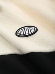 FRIFUL Women's Autumn/Winter Letter Graphic Color Block Zipper Front Jacket Women Coats - Black - View 6