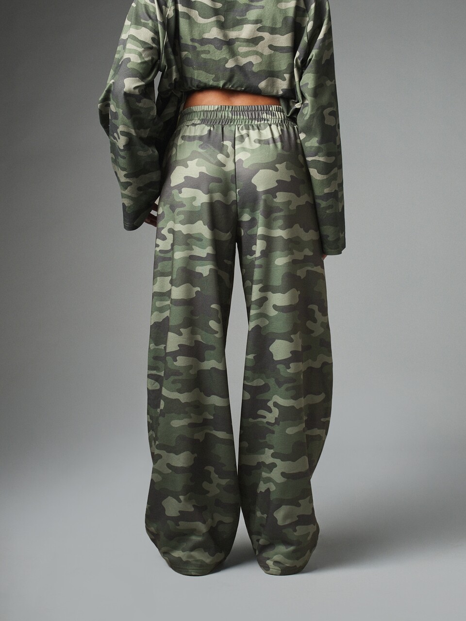 Missguided x Playboy Camouflage Wide Leg Pants With Logo