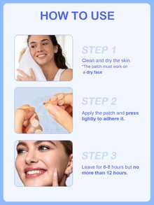 SlowSunday XL Invisible Blemish Patch, Large Blemish Areas, Blemish Clusters, Bigger Patch, Better Coverage, For Face & Body, Ultra-Thin & Waterproof & Breathable Daily Use, Ideal For Partyy, Suitable For Summer, Halloween - Pink - View 5