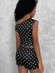 Tween Girl 2pcs/Set Fall Tween Girls Clothes Back To School Old Money 2000s Country Concert Outfit Cute - Black - View 3
