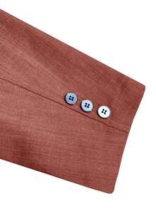 Manfinity Mode Blazer de un solo pecho de color sólido para hombre - Óxido marrón - Ver 5