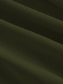SHEIN MOD 大尺碼女款純色無袖洋裝，優雅辦公洋裝（附腰帶）綠色復古橄欖色夏季穿搭休閒聖誕造型 - 軍綠色 - 查看 8