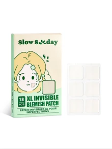 رقعة عيوب غير مرئية Slow Sunday XL 18 قطعة، رقع حب الشباب، تهدئة البشرة، مواد هيدروكولويد، تصميم فائق النحافة، مقاوم للماء وقابل للتنفس، لطيف وغير مهيج، تغطية أفضل، للوجه والجسم، مناسب للصيف والخريف - شفاف - مشاهدة 6