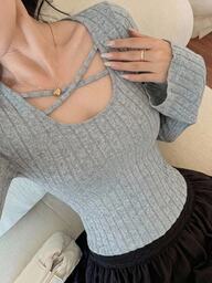DAZY Women's Casual Versatile Long Sleeve T-Shirt, Autumn