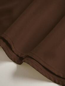 Olithes Women's Casual Pleated Skirt, Versatile For Spring & Autumn - Brown - View 4