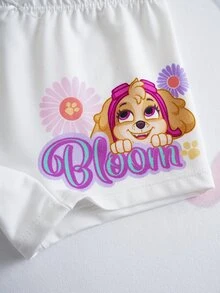 SHEIN | PAW Patrol 3pcs Young Girl Cartoon Print Comfortable Polyamide Shorts - Pink - View 8