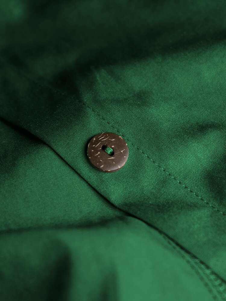 EMERY ROSE Plus Size Casual Hooded Long Jacket With Large Pockets Fall - Green - View 5