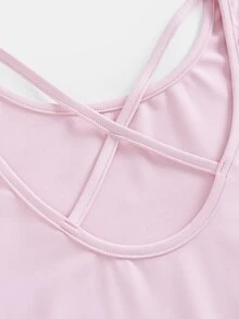 SHEIN فستان وردي طويل الأكمام للبنات المراهقات مع شورت مدمج وجيوب، تنورة مكشكشة، ظهر مفتوح، رياضة اليوغا، ملابس الخريف، كاجوال، لطيف، يومي - وردي - مشاهدة 5