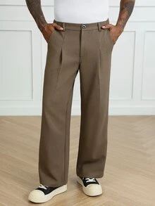 HUEFORM Men 1pc Solid Straight Leg Pants - Grey - View 5