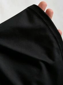 1件隨機款青少年女孩簡約休閒方領背心，極簡豹紋印花，黑色、灰色，適合夏季，個性化女款背心 - 彩色 - 查看 3