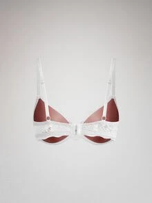 Silforma 3pcs Set Lace Lift Romantic Minimalist Underwire Adjustable Bras For Women - Multicolor - View 5