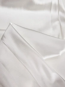 Silforma 2pcs/Set Gaun Tidur Maxi Seksi Wanita dengan Belahan dan Motif Renda - MultiWarna - View 6