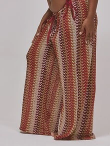 MUSERA Plus Size Cover Ups - Burgundy - View 4