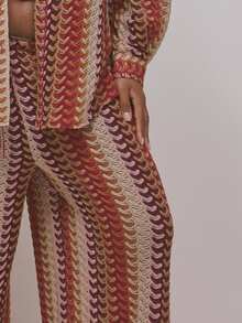 MUSERA Plus Size Cover Ups - Burgundy - View 5