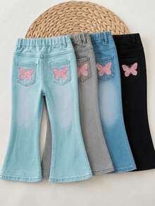 2件裝少女長褲 - 彩色 - 查看 3