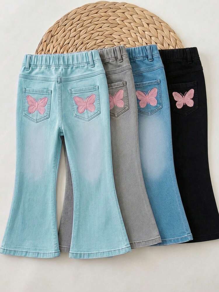 2PCS Young Girls Pants - Multicolor - View 3