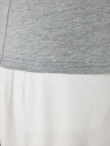 YARNWELL Plus Size Women's Solid Color Casual Versatile Camisole Tank Top - Grey - View 7