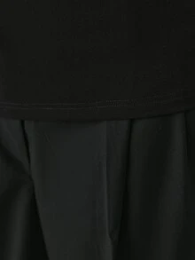 YARNWELL 女款方領長袖上衣－柔軟彈性修身T恤，適合辦公、工作與休閒出遊的秋季日常必備 - 黑色 - 查看 8