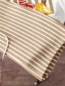 Daypath Men's Lobster Print Crew Neck T-Shirt And Drawstring Waist Striped Shorts Set - Multicolor - View 5