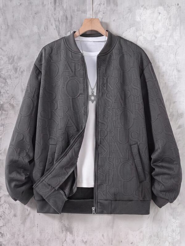 Teen Boys Colorblock Contrast Stitch Zip Up Hoodie Autumn Winter Streetwear Loose Fit Jacket