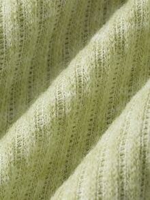 DAZY Autumn/Winter Simple Knit Women's Pajama Set For Home - Green - View 8