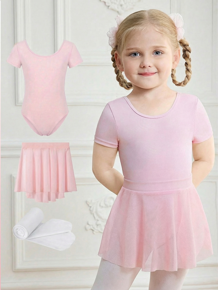 Young Girls Clothes Young Girl Everyday Casual Young Girls Pink Short, Cute, Christmas, Back To School - Pink - View 8