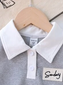 Elladie kids 2件組女孩校園風 Polo 領無袖針織 T-shirt 上衣與百褶裙套裝，開學季夏季職業日運動戶外活動表演白色 - 彩色 - 查看 7