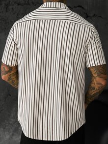 SLATEMANN Men's Casual Mesh Patchwork Streetwear Mature Shirt - Multicolor - View 2
