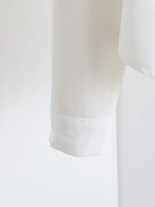 Tween Girls Fall Tops Blouses Teachers' Day School Autumn Elegant, Holiday Outfits, Casual, Comfortable, Daily - White - View 4