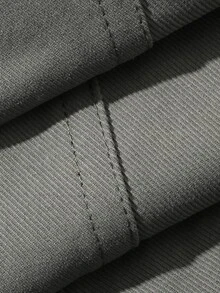 DAZY Solid Color Loose Cargo Pants Casual Streetwear Autumn/Winter Women's Long Pants - Grey - View 8