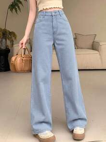 DAZY Women's High Waist Slim Fit Striped Denim Jeans, Suitable For Summer Vacation - Blue - View 7