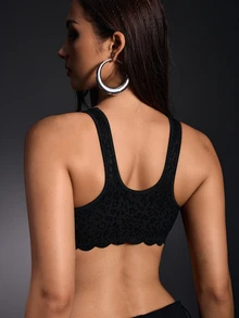 EmpressEnvy Bra Tanpa Kawat Wanita dengan Penutup Depan, 1 buah - Hitam - View 2