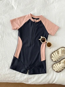 Dazy Kids Young Girl One-Piece Swimsuit Vacation - Pink - View 5