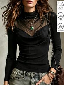 SHEIN Women T-Shirts - Black - View 4