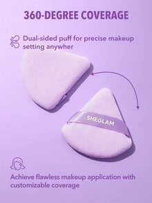 SHEGLAM Insta-Ready Powder Puff Brand Beauty Cosmetic Makeup For Women And Girls - Mauve Purple - View 5