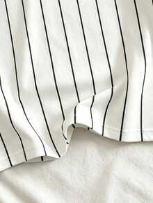 Daypath Men's Summer Casual Striped Letter Print Polo Shirt - Multicolor - View 6