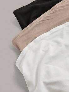Calvaya Blusa casual de talla grande con pliegues y fruncidos de color liso para mujer - Multicolor - Ver 6