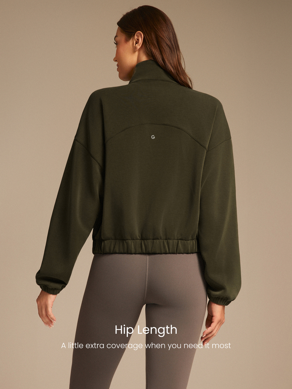 Modal Fleece Warm Stretchy Relaxed Fit Cargo Long Sleeve Jacket With Side Pockets Daily Casual Winter