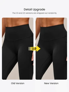 GLOWMODE 17" FeatherFit™ Peak Energy High-Waisted Side Pockets Sweat-Wicking Buttery-Soft Stretchy Leggings Yoga Pilates Gym Workout - Black - View 10