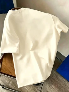 Resyla 男士泡泡印花T恤 - 紐約市風格，舒適，圓領，時尚面料，吸睛泡泡設計，夏季T恤，適合戶外活動，完美適配日常穿著或城市活動 - 卡其色 - 查看 2