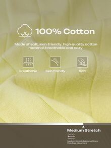 Calmiston Men's Solid Color Casual Versatile Daily Wear Knit Top Formal Old Money - Yellow - View 2