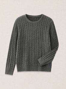 Calmiston Men's Solid Color Casual Versatile Daily Wear Long Sleeve Sweater Formal Old Money - Multicolor - View 10
