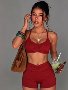 StreetHx 2026新款高彈性專業健身舒適親膚女款運動套裝 - 彩色 - 查看 1