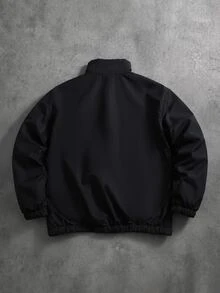 STYNVO Men's Winter Casual Versatile Puffer Jacket - Black - View 2
