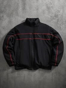 STYNVO Men's Winter Casual Versatile Puffer Jacket - Black - View 1