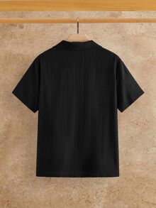 HIMLAND 男士短袖休閒透氣通勤度假 Polo 衫，黑色、棕色、白色，夏季款 - 彩色 - 查看 5